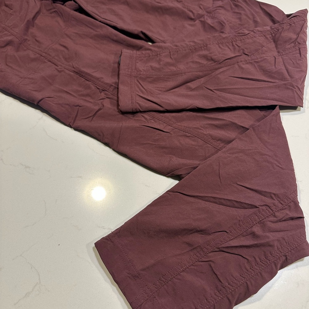 Prana Women's Koen straight leg Pants xs long, BURGANDY color - Picture 5 of 6